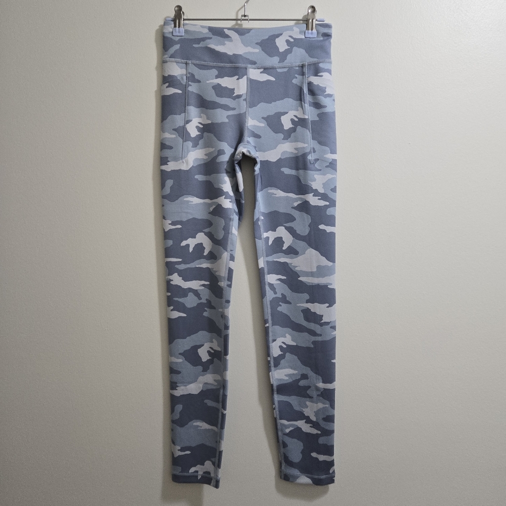 Athleta Girl High Rise‎ Stash Your Treasures Tight in Camo Blue XL/14